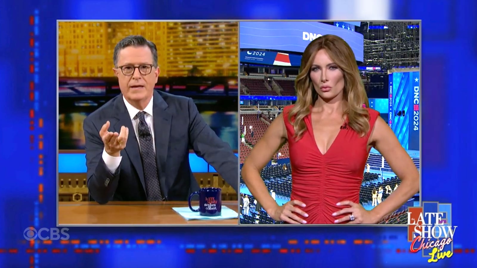 Melania Trump on Colbert