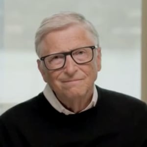 Bill Gates appears on CNN talking about Jeffrey Epstein.