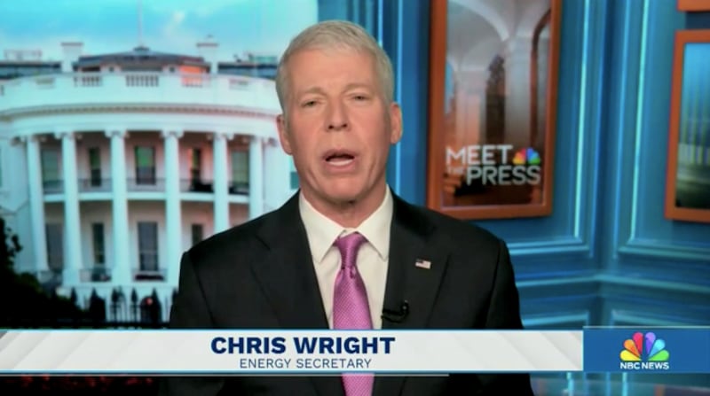 Chris Wright on Meet the Press with Kristen Welker
