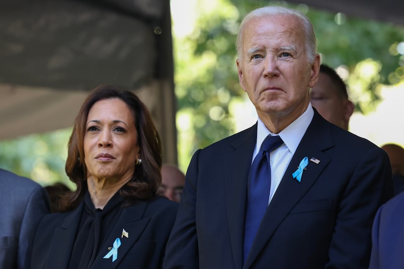 Kamala Harris and Joe Biden.