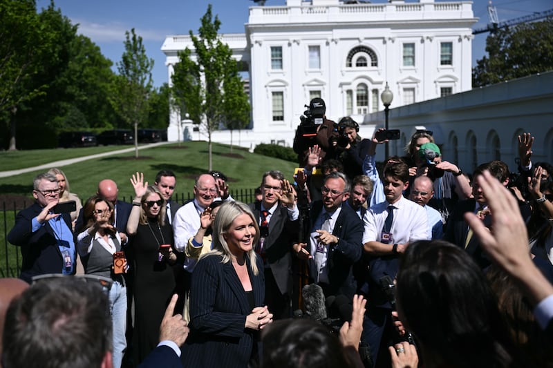 White House Press Secretary Karoline Leavitt said she was not on Trump's political team when asked about the Virginia referendum and why he didn't do more in advance.