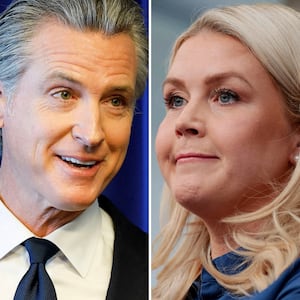 gavin newsom karoline leavitt