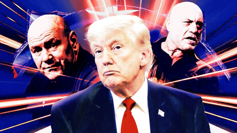 Dana White, Donald Trump and Joe Rogan