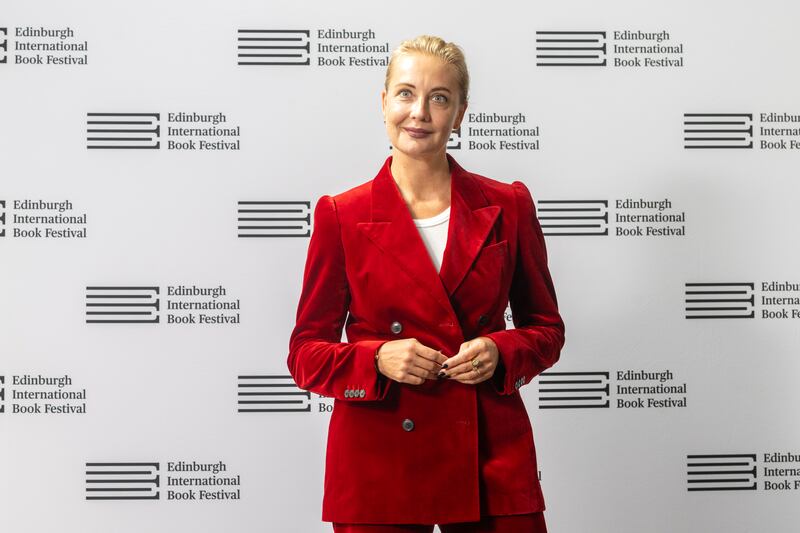 EDINBURGH, SCOTLAND - AUGUST 22: Russian public figure and economist Yulia Navalnaya attends a photocall during the 2025 Edinburgh International Book Festival at Edinburgh Futures Institute on August 22, 2025 in Edinburgh, Scotland.  (Photo by Roberto Ricciuti/Getty Images)