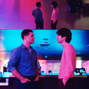 Dylan O'Brien and James Sweeney in Twinless.