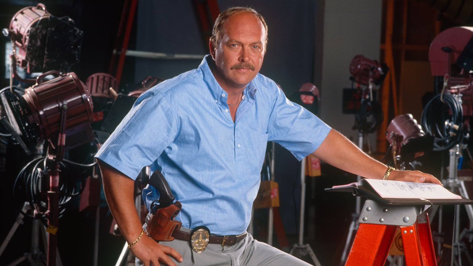 Actor and co-star of the hit "Beverly Hills Cop" movies, John Ashton, poses during a 1989 Hollywood, California, photo portrait session.