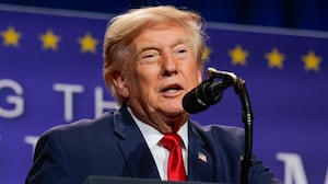 President Donald Trump delivers remarks during an event at Red Rock Casino Resort and Spa on August 05, 2026 in Las Vegas, Nevada.