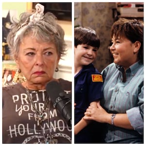 Roseanne Barr displayed an affinity for four-letter words.