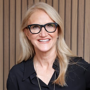 LOS ANGELES, CALIFORNIA - FEBRUARY 05: Mel Robbins promotes her #1 NYT Best Selling Book "The Let Them Theory" at The Grove on February 05, 2025 in Los Angeles, California.  (Photo by Stefanie Keenan/Getty Images for Mel Robbins)