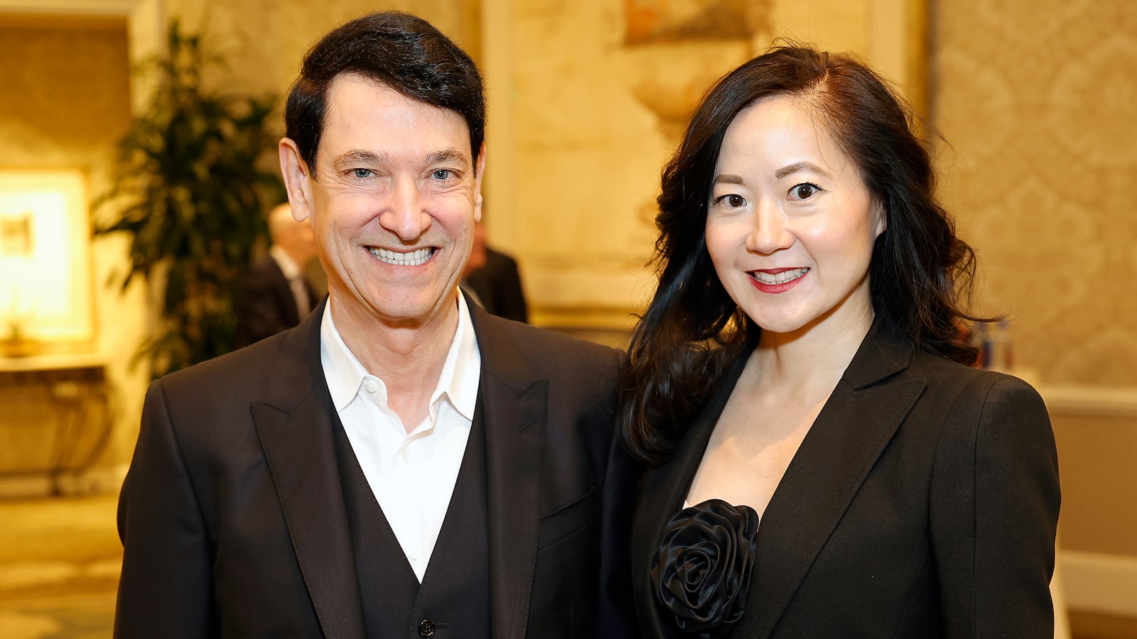 Angela Chao is pictured with Jim Breyer at the AFI Awards Luncheon in Beverly Hills on January 12, 2024
