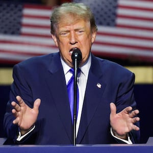 President Donald Trump speaks on stage on the first day of the 2026 Republican National Convention at the American Airlines Center on September 09, 2026 in Dallas, Texas. U.S. President Donald Trump will headline the Republican National Committee's first-ever midterm convention as he aims to highlight his administration’s achievements and rally support for GOP candidates just two months before the upcoming elections being held on November 3.