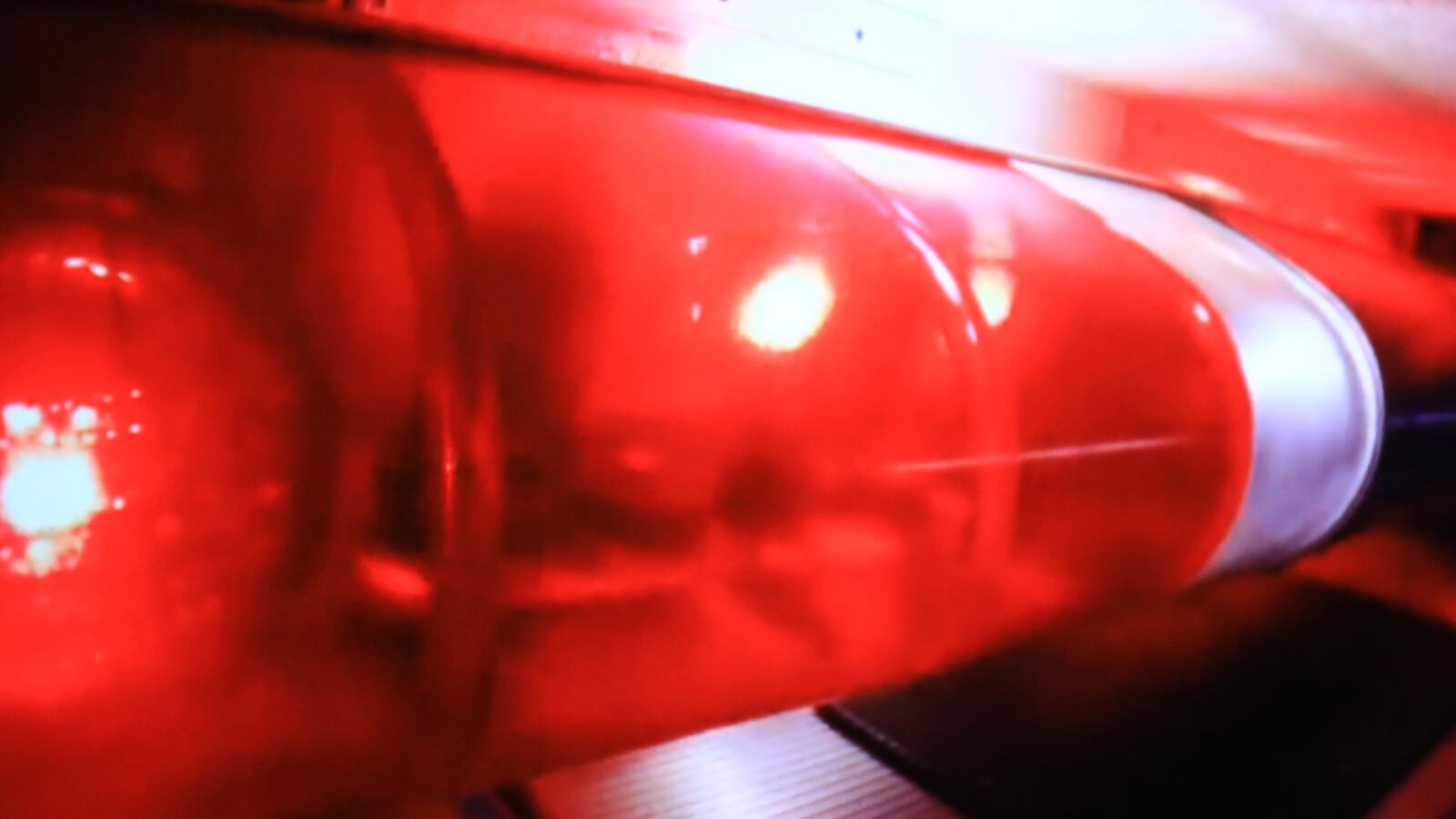 Flashing red lights.