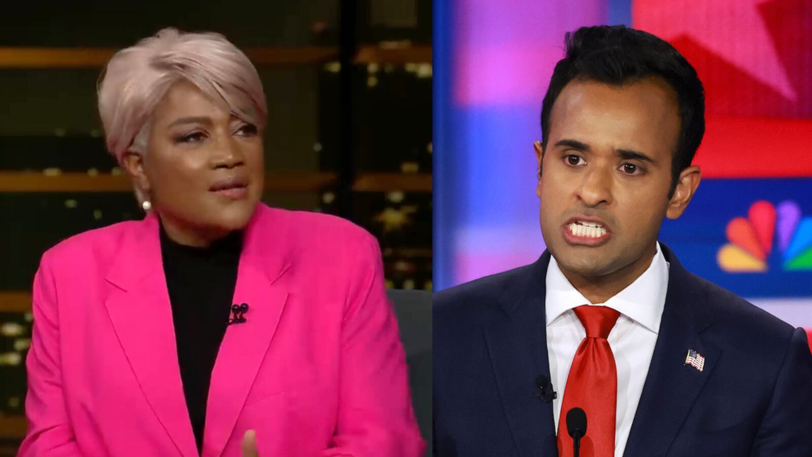 Donna Brazile and Vivek Ramaswamy.