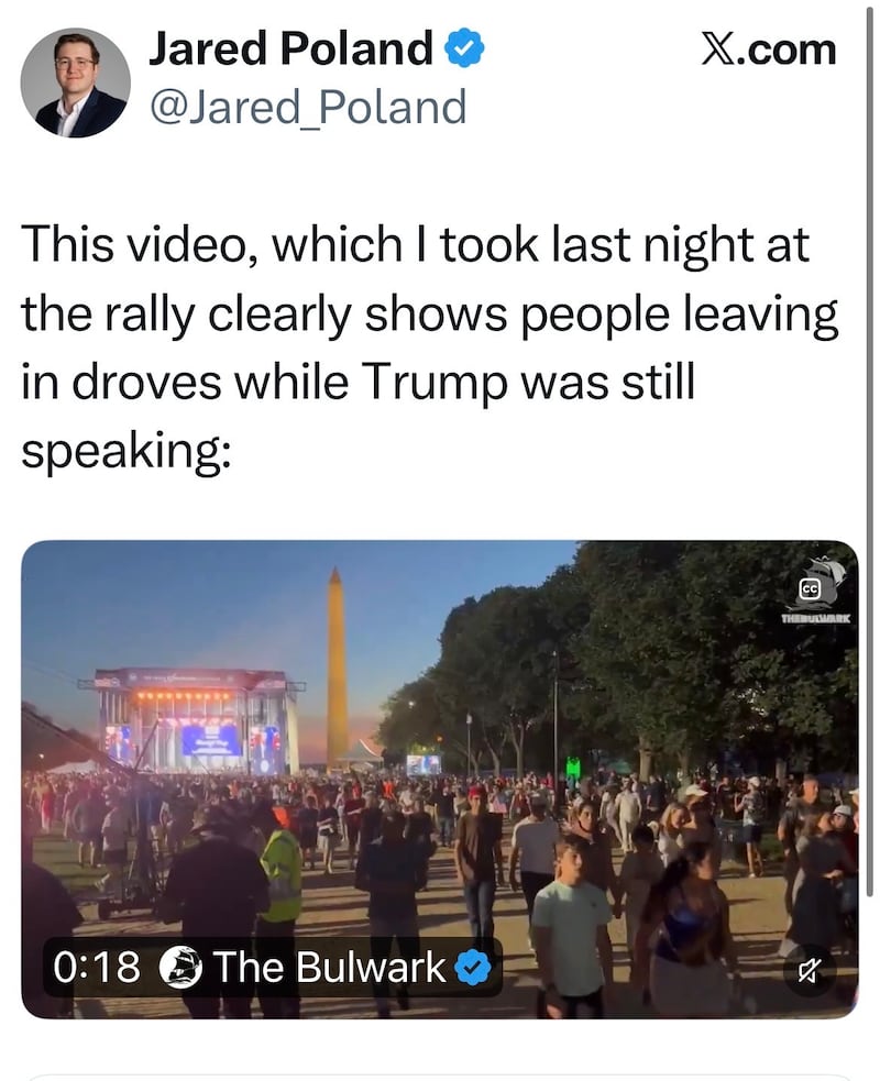 Trump's crowd boast didn't pass the sniff test.