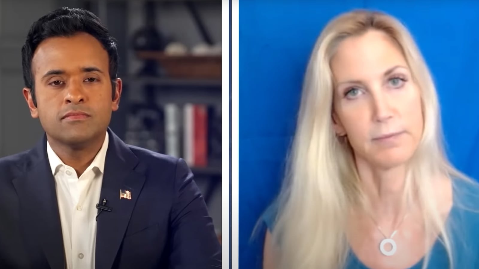 Ann Coulter told Vivek Ramaswamy she wouldn’t have voted for him because he’s “an Indian” during an appearance on his Truth Podcast.