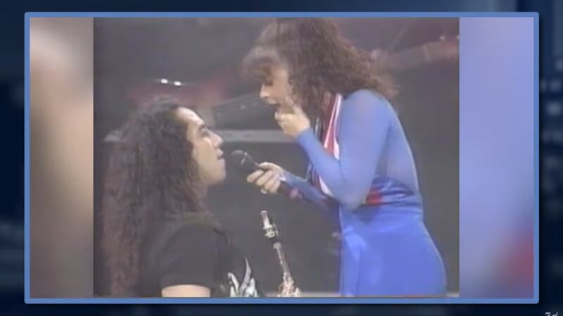 Jimmy Kimmel Live! Footage of Cleto singing on stage with Paula Abdul