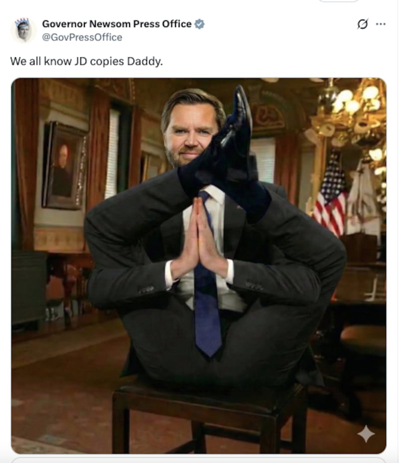 Governor Newsom Press Office/X