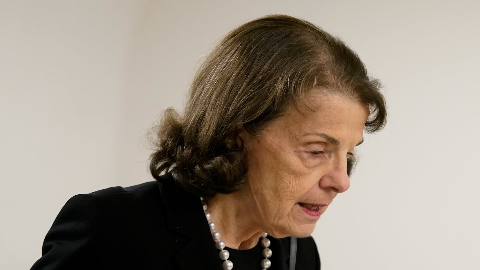 U.S. Senator Dianne Feinstein (D-CA) walks through the Senate Subway during a vote at the U.S. Capitol in Washington.