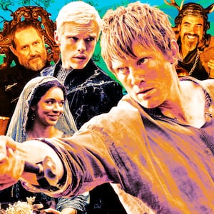 A photo illustration of A Knight of the Seven Kingdoms.