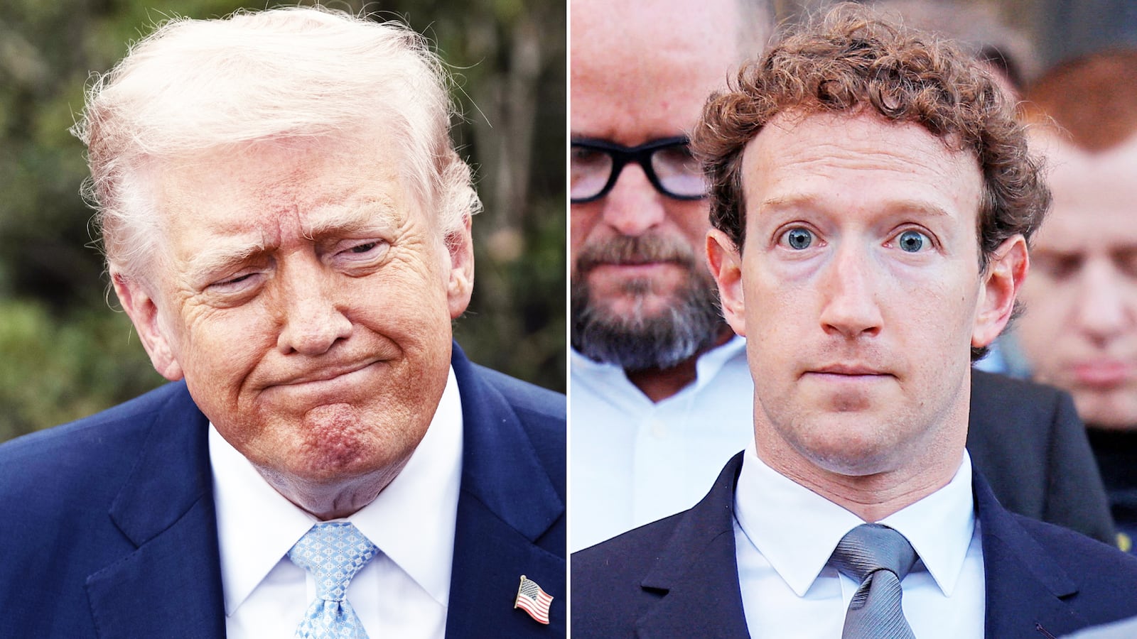 Donald Trump and Mark Zuckerberg.