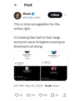 Top MAGA Influencers Accidentally Unmasked as Foreign Actors