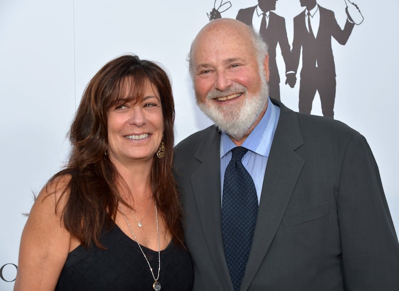 Actor/director Rob Reiner (R) and Michele Reiner attend the wedding ceremony and celebration for Proposition 8 Plaintiffs Paul Katami and Jeff Zarrillo on June 28, 2014 at The Beverly Hilton.