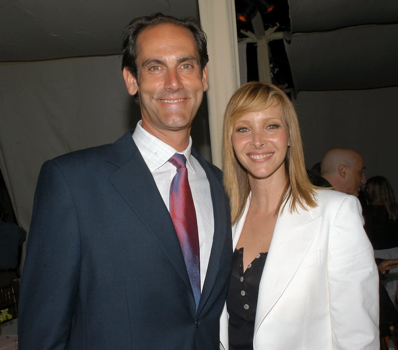 Actor Damian Young and actress Lisa Kudrow at the premiere of "The Comeback" 2005