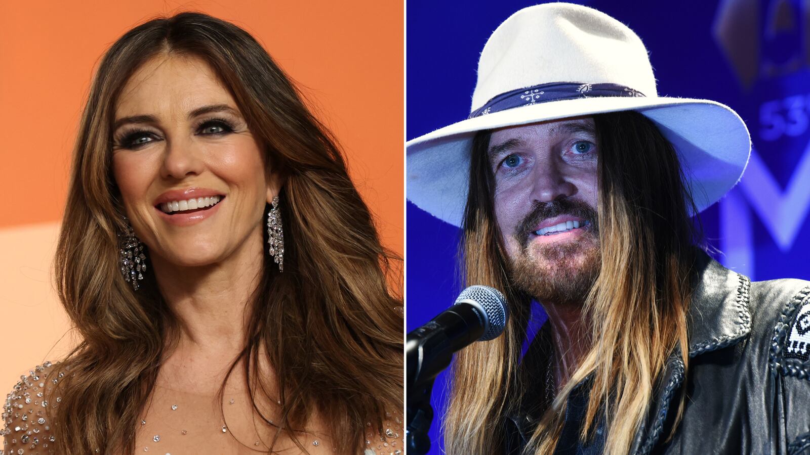 Elizabeth Hurley and Billy Ray Cyrus