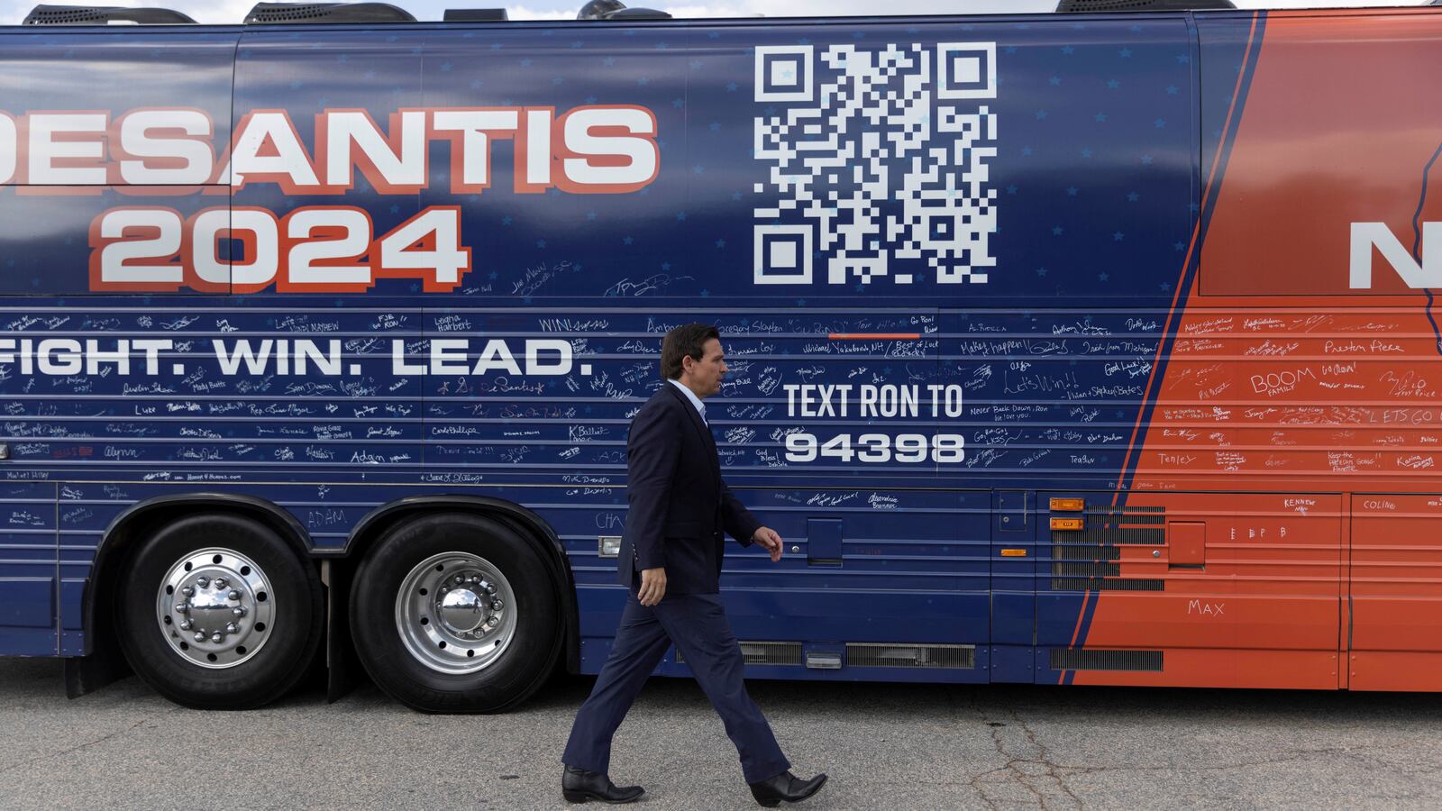 Republican U.S. presidential candidate and Florida Governor Ron DeSantis.