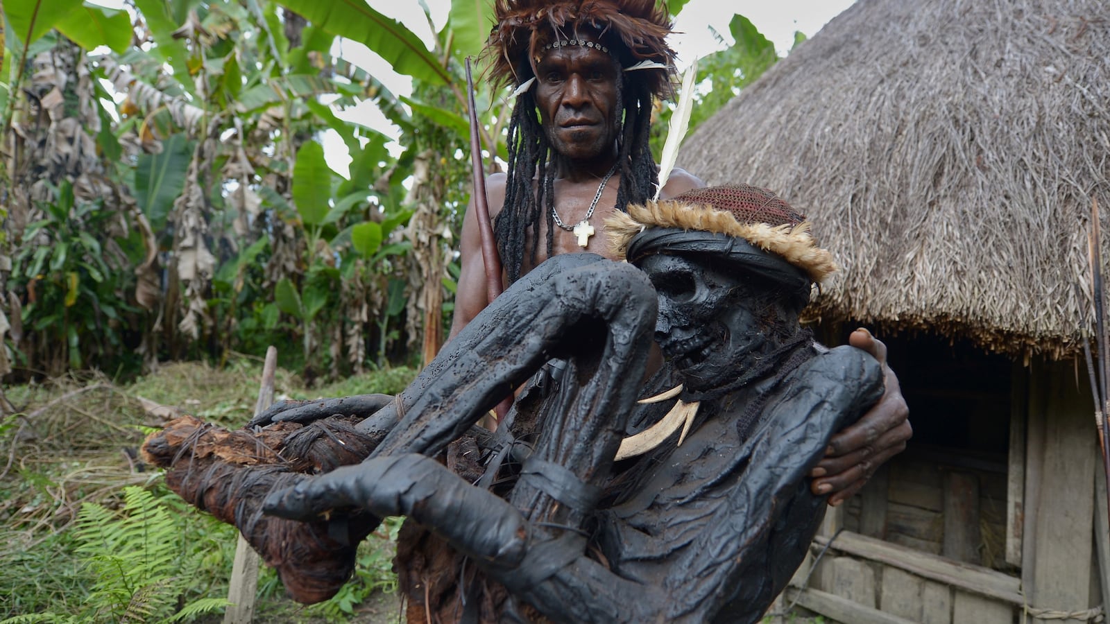 An example of smoked mummification