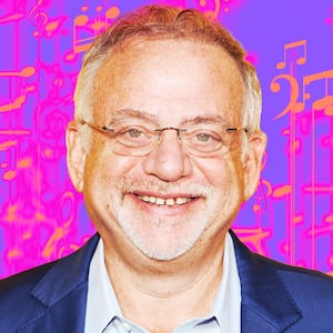 A photo illustration of Marc Shaiman.
