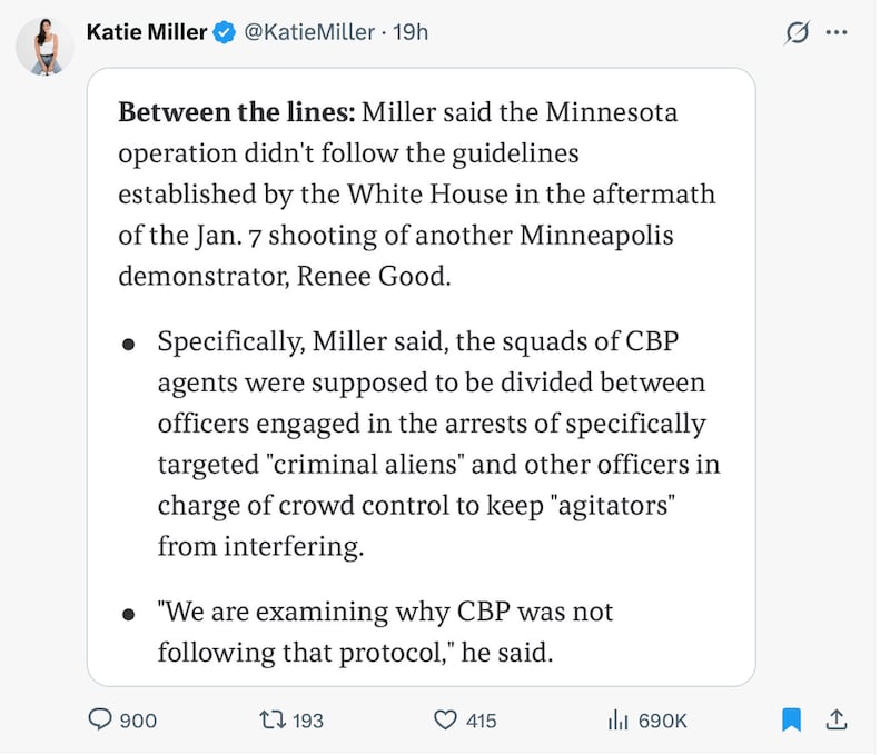 Miller is expecting her fourth child.