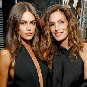 Kaia Gerber and Cindy Crawford pictured here in 2026.