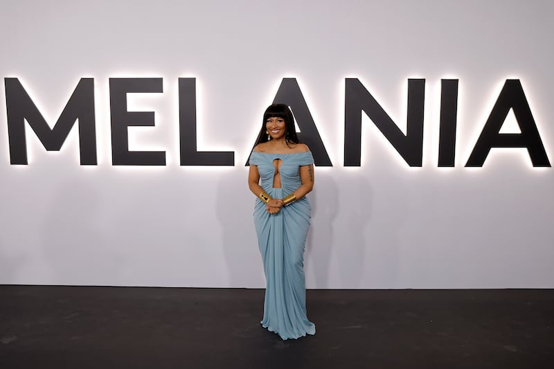 Nicki Minaj attends the world premiere of Amazon MGM's "Melania" at The Trump-Kennedy Center on January 29, 2026 in Washington, DC.