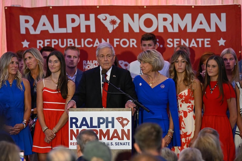 Norman grumbled about Trump's involvement in the race during his concession speech as well.
