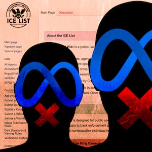 META censorship illustration