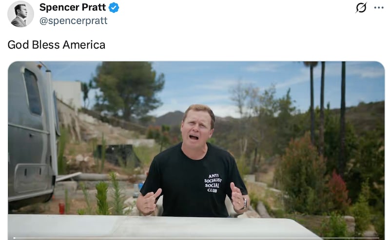 Spencer Trump slams communism in a video.