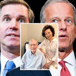 KY Gov. Andy Beshear, Mitch McConnell, Elaine Chao and Sen. John Thune.