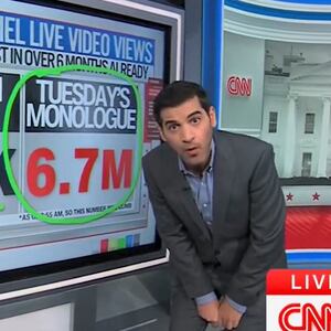 CNN's Harry Enten showing "Jimmy Kimmel Live" YouTube viewership.