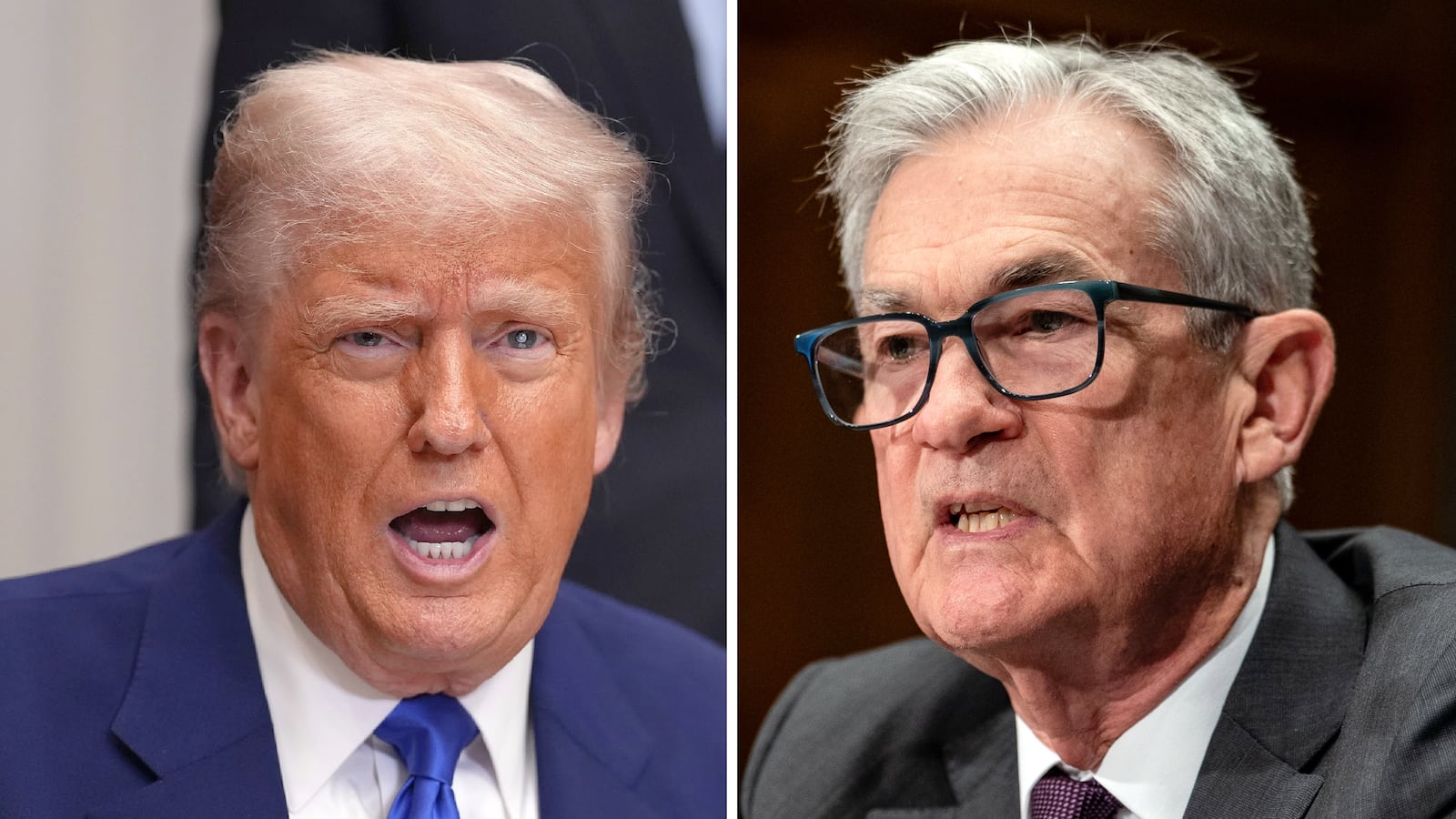 Donald Trump and Jerome Powell.
