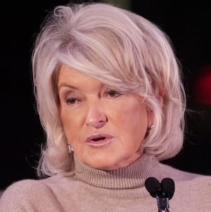 NEW YORK, NEW YORK - OCTOBER 20: Martha Stewart speaks onstage during the 41st Annual FGI Night of Stars at The Rainbow Room on October 20, 2025 in New York City. (Photo by Sean Zanni/Patrick McMullan via Getty Images)