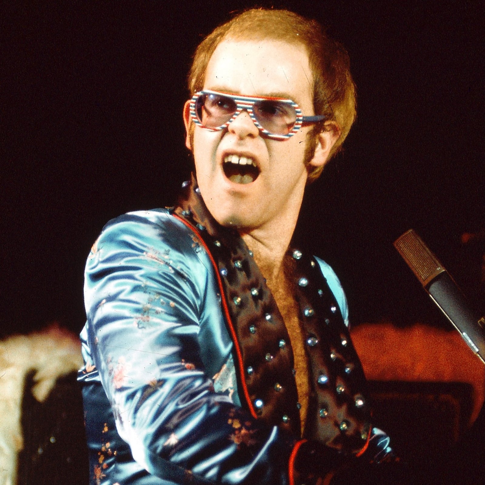 Elton John performing in 1973.