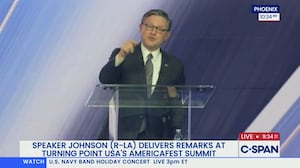 Mike Johnson at Turning point USA