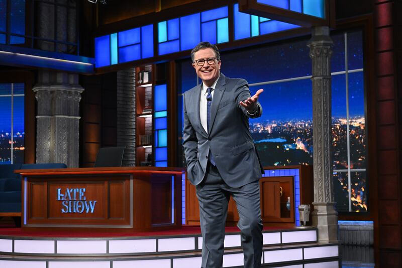 NEW YORK CITY - JULY 17: The Late Show with Stephen Colbert during Thursday's July 17, 2025 show. (Photo by Scott Kowalchyk/CBS via Getty Images)