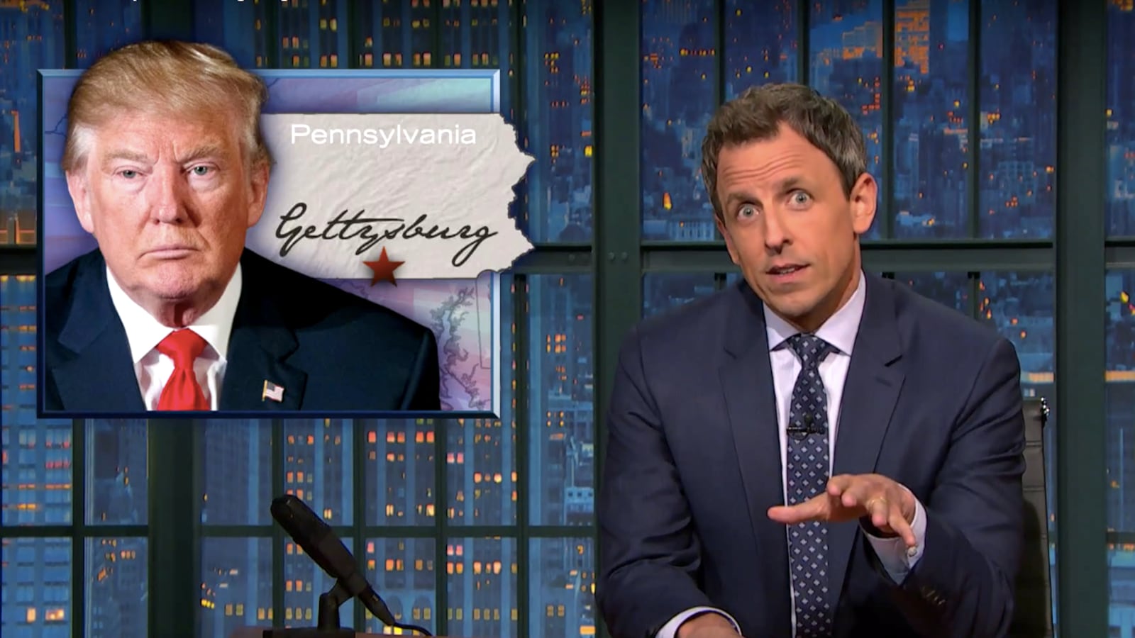 articles/2016/10/25/seth-meyers-blasts-trump-s-gettysburg-address-fail-did-worse-at-gettysburg-than-the-south/161024-wilstein-seth-meyers-tease_n4odar