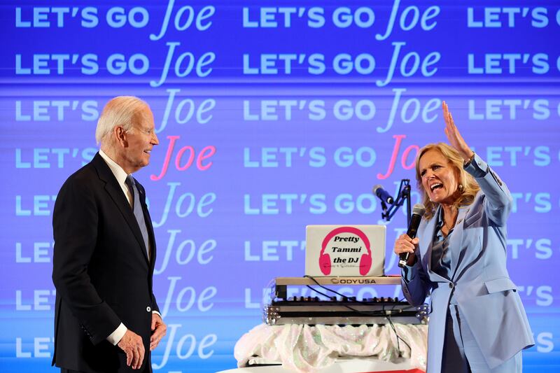 Joe Biden and first lady Jill Biden rallied supporters after his debate with Donald Trump on June 27, despite it being widely viewed as a disaster performance by the then-president.