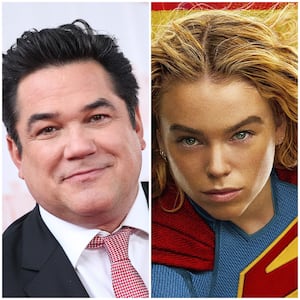 Dean Cain and Milly Alcock