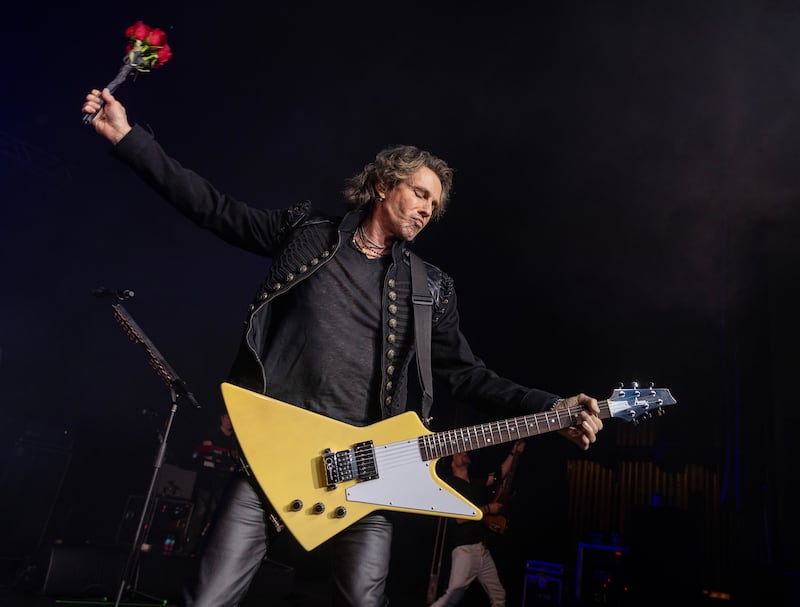 Rick Springfield performs at the Genesee Theatre on April 17, 2026 in Waukegan, Illinois. (Photo by Barry Brecheisen/Getty Images)