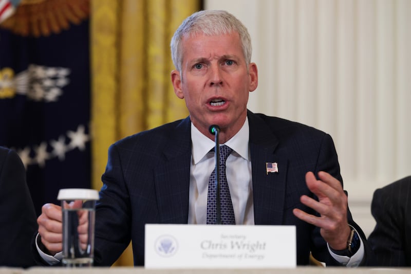 WASHINGTON, DC - JANUARY 09: U.S. Secretary of Energy Chris Wright speaks during a meeting with oil and gas executives in the East Room of the White House on January 9, 2026 in Washington, DC. Trump is holding the meeting to discuss plans for investment in Venezuela after ousting its leader Nicolás Maduro. (Photo by Alex Wong/Getty Images)