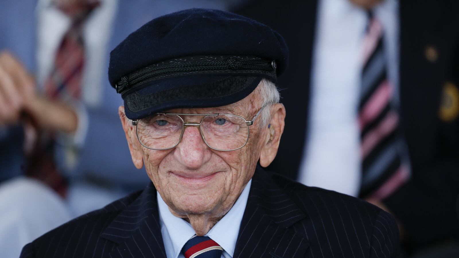 Benjamin Ferencz attends the award ceremony to honor World War II veterans in New York on July 03, 2015.